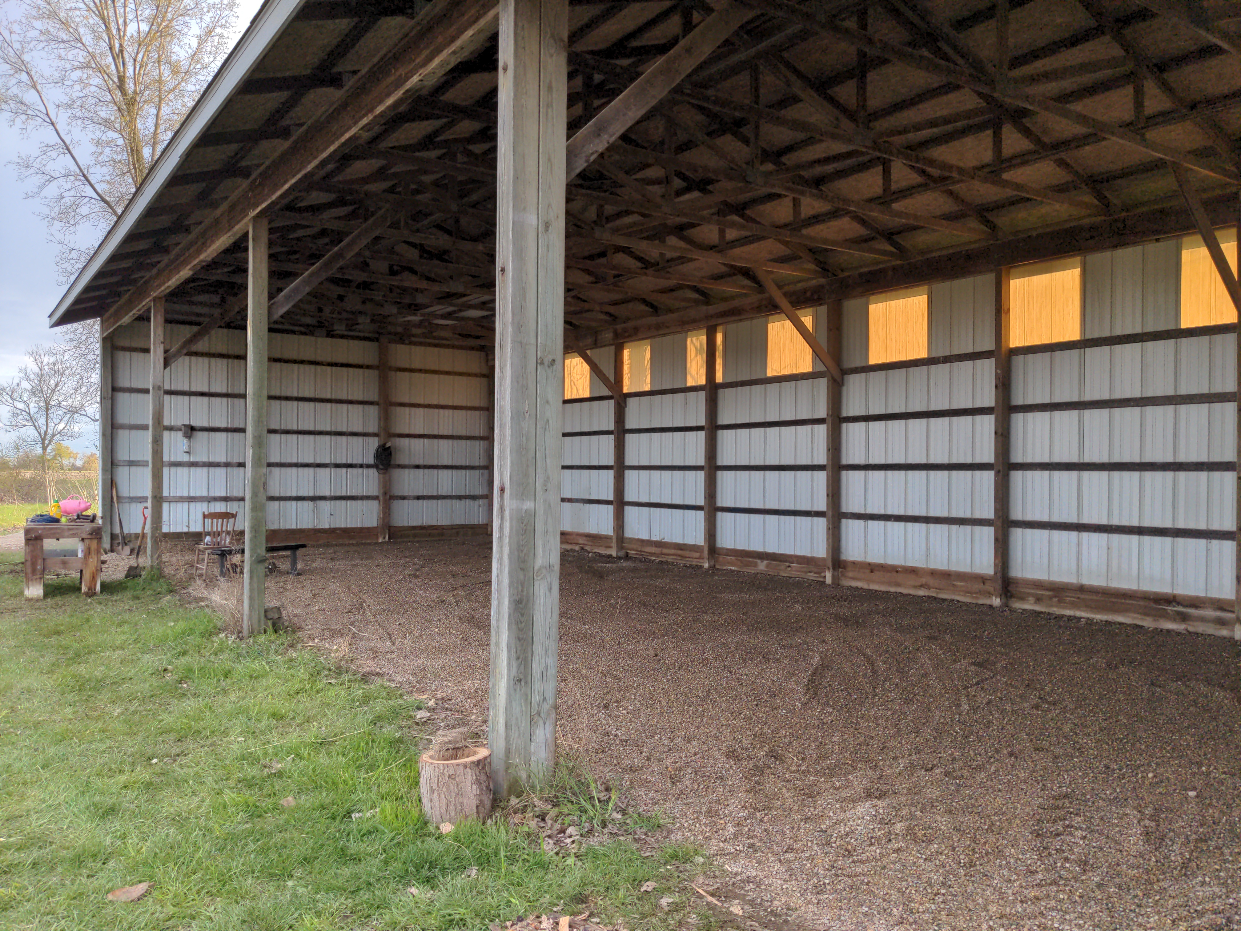 Topsoil and Barn Conditioning Britton Michigan Landscaping Contract 46